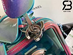 Túi Chanel Vanity Case Rainbow Xanh Lá Best Quality Like Auth 99% - 20 CM