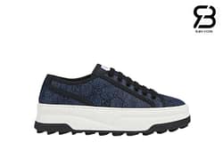 Giày Gucci Tennis 1977 GG Canvas Navy Best Quality