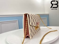Túi LV Croisette Chain Wallet Damier Azur Canvas Best Quality 99% Auth