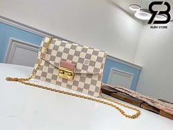 Túi LV Croisette Chain Wallet Damier Azur Canvas Best Quality 99% Auth