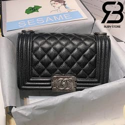 Túi Chanel Boy Màu Đen Best Quality Like Auth 99%