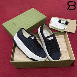 Giày Gucci Tennis 1977 GG Canvas Navy Best Quality