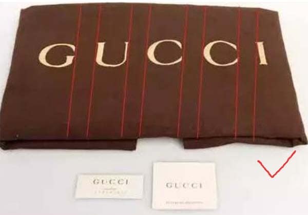 Phân biệt túi bụi (Dust Bag) trên túi Gucci real