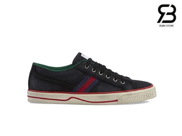 Giày Gucci Tennis 1977 Off The Grid Black White Đen Trắng Cam Best Quality