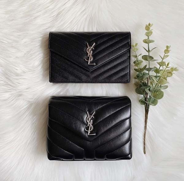 Uptown Monogram Leather Envelope Pouch