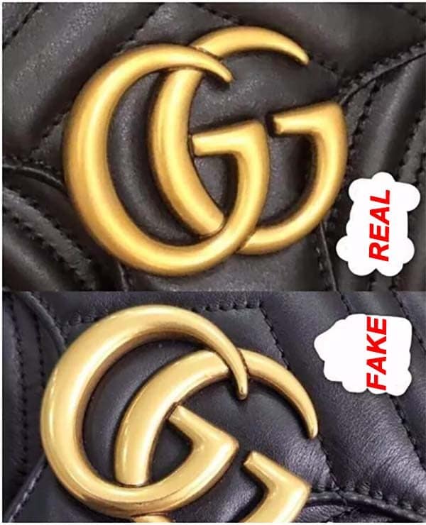 Logo G kép trên túi Gucci marmont