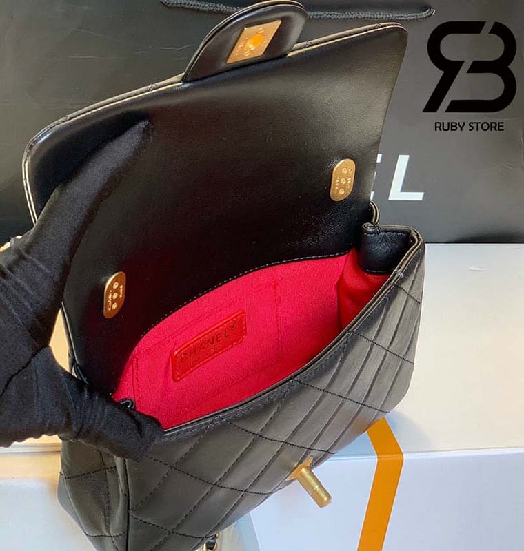 Túi Chanel Classic Flap Bag Đen Da Cừu Best Quality Like Auth 99% - 20 CM