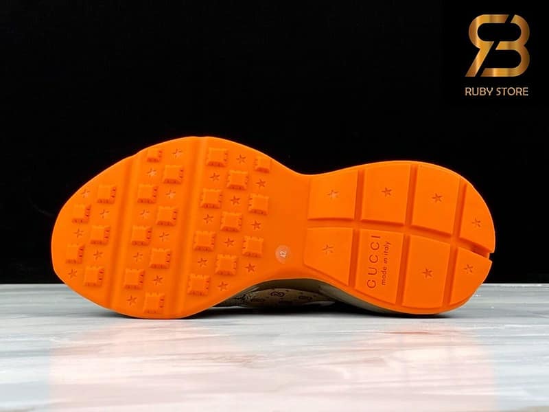 giày gucci rhyton gg brown orange siêu cấp ở hcm