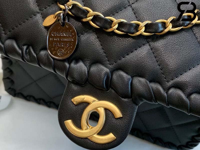 Túi Chanel Flap Bag 2022 Đen Da CalfSkin Siêu Cấp - 21 CM
