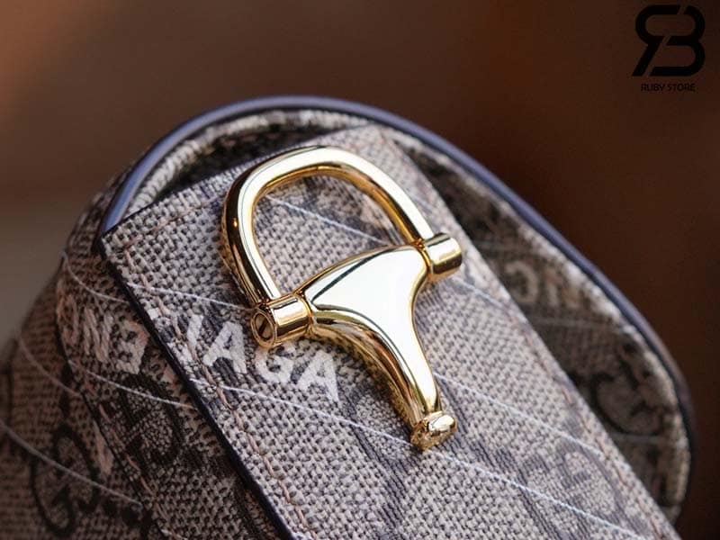 Túi Gucci & Balenciaga The Hacker Project Mini Gucci Horsebit 1955 Beige 20CM Best Quality