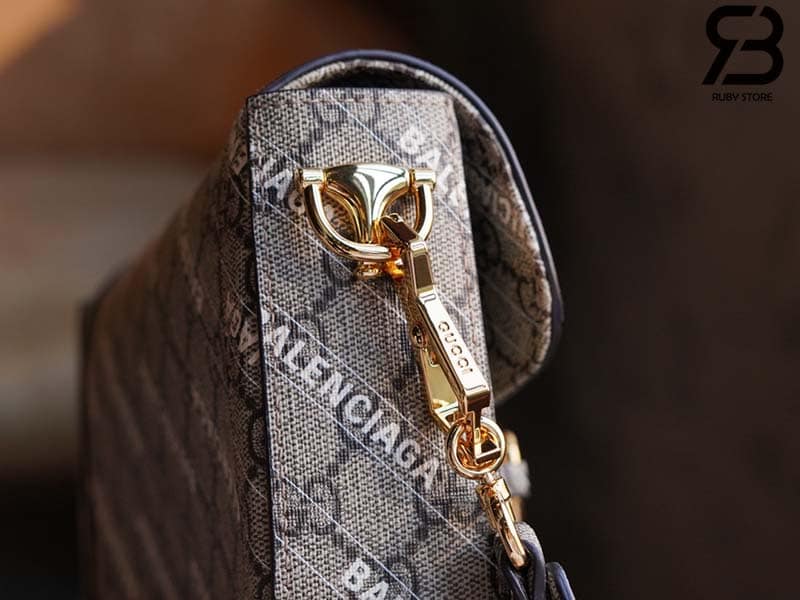 Túi Gucci & Balenciaga The Hacker Project Mini Gucci Horsebit 1955 Beige 20CM Best Quality