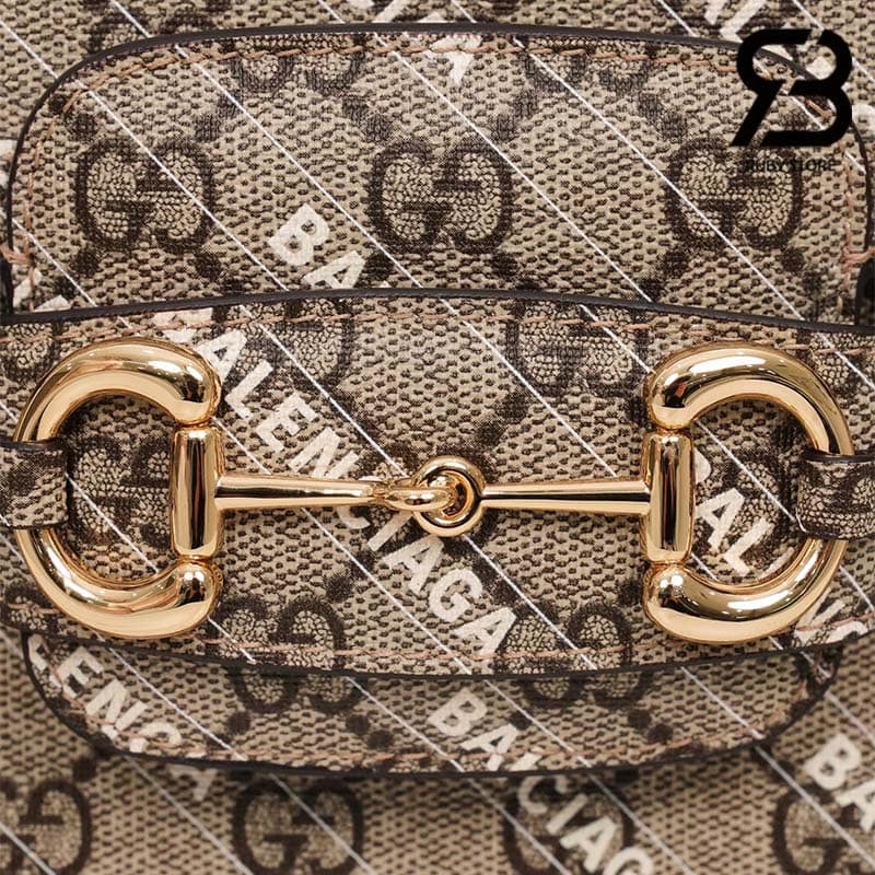 Túi Gucci & Balenciaga The Hacker Project Small Gucci Horsebit 1955 Beige 25CM Best Quality