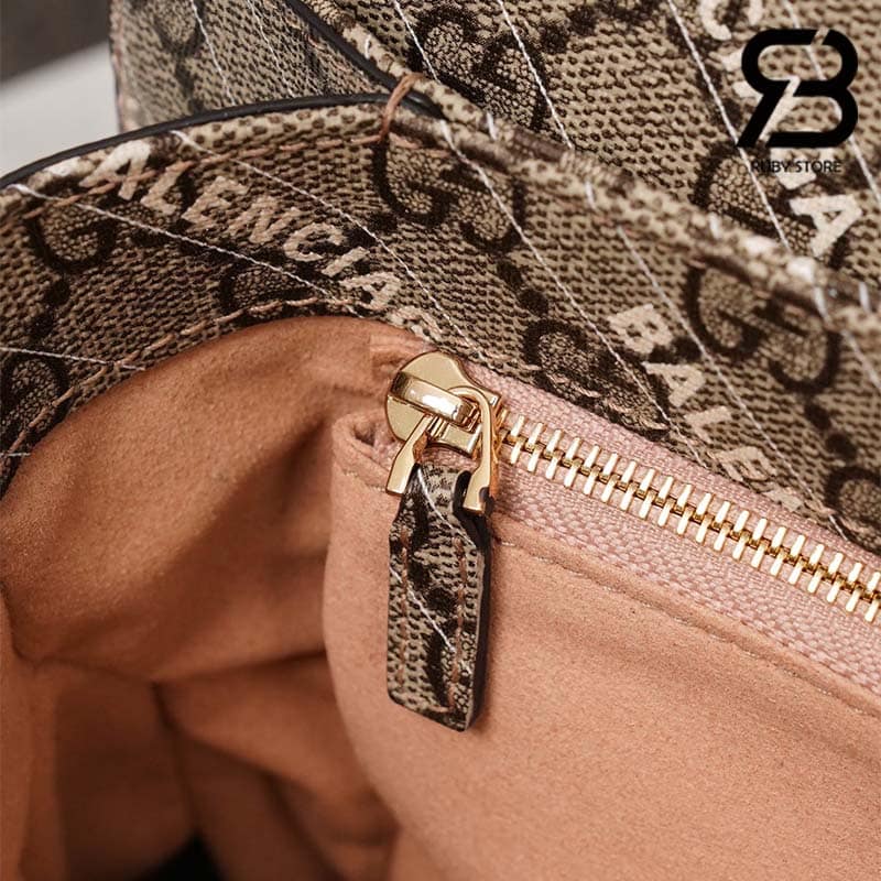 Túi Gucci & Balenciaga The Hacker Project Small Gucci Horsebit 1955 Beige 25CM Best Quality