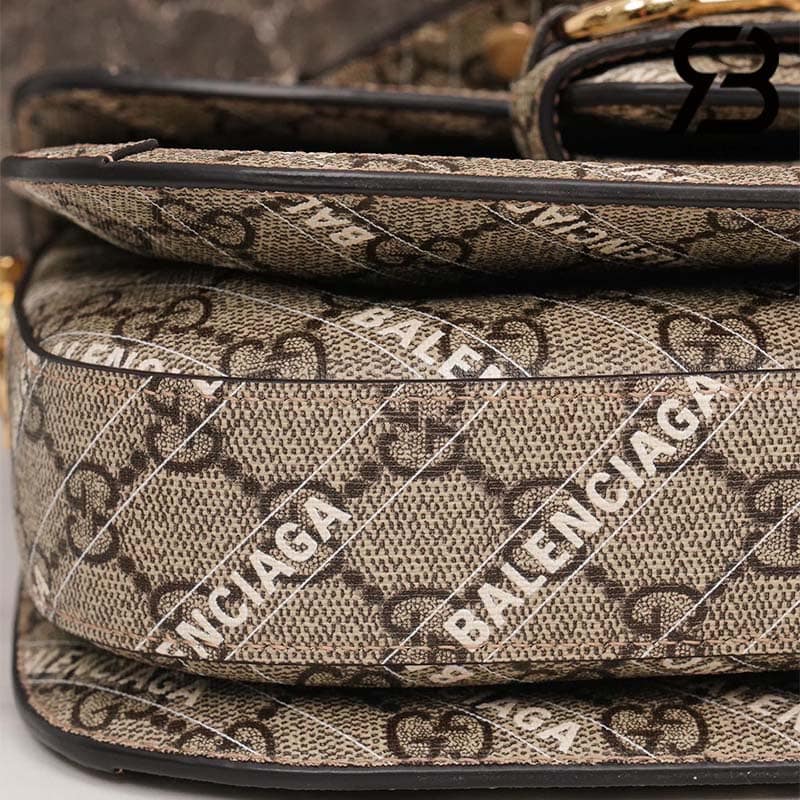 Túi Gucci & Balenciaga The Hacker Project Small Gucci Horsebit 1955 Beige 25CM Best Quality