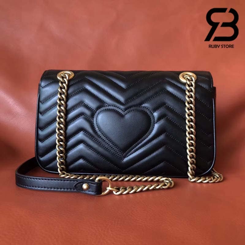 Túi Gucci GG Marmont Small Shoulder Bag Đen 26CM Best Quality