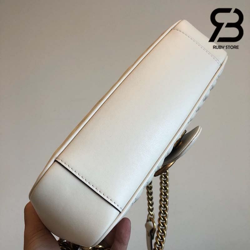 Túi Gucci GG Marmont Small Shoulder Bag Trắng 26CM Best Quality