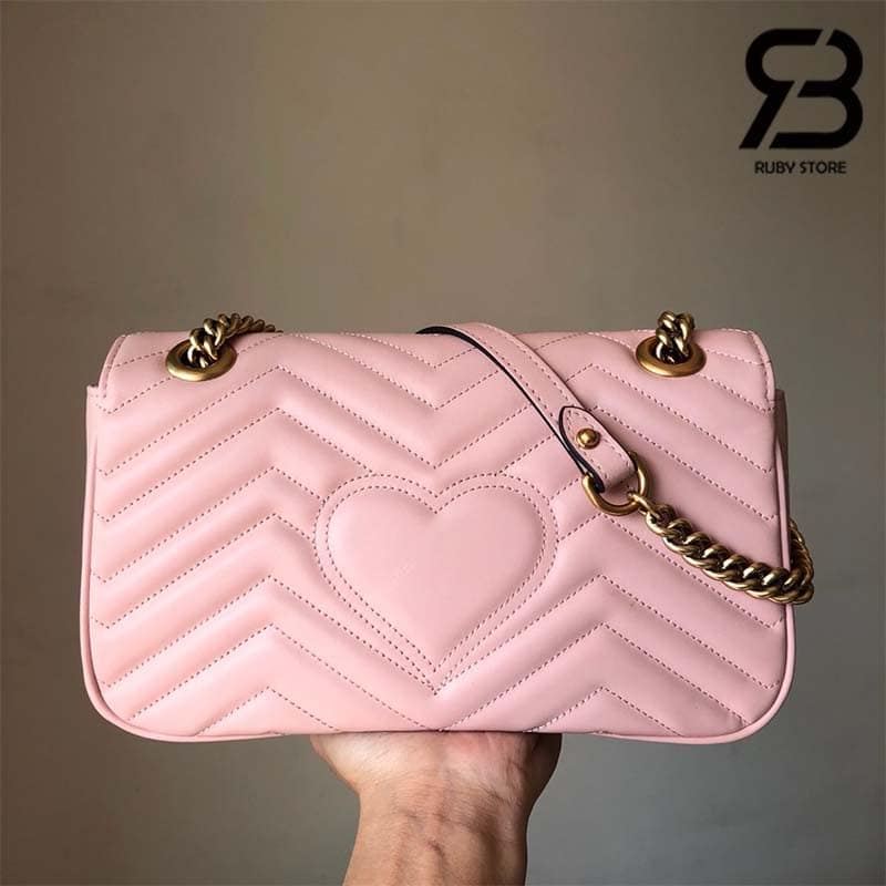 Túi Gucci GG Marmont Small Bag Hồng Nhạt 25CM Best Quality