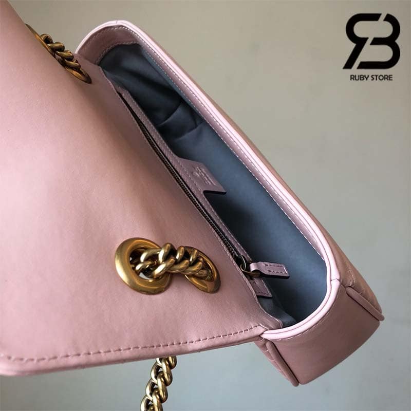 Túi Gucci GG Marmont Small Bag Hồng Nhạt 25CM Best Quality