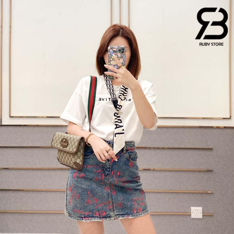 Túi Gucci Neo Vintage GG Supreme Belt Bag Nâu Best Qualit