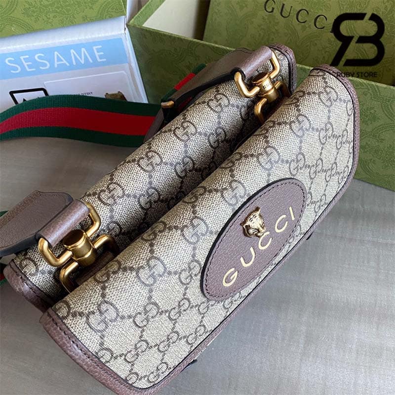Túi Gucci Neo Vintage Small Messenger Bag Nâu GG Supreme Best Qualit