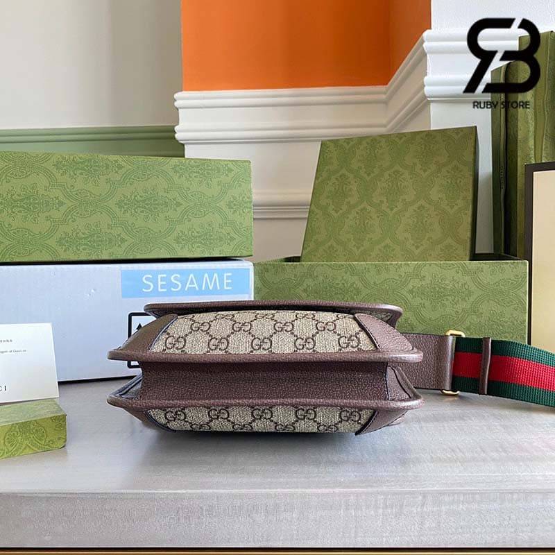 Túi Gucci Neo Vintage Small Messenger Bag Nâu GG Supreme Best Qualit