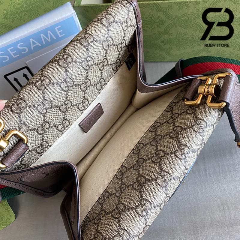 Túi Gucci Neo Vintage Small Messenger Bag Nâu GG Supreme Best Qualit