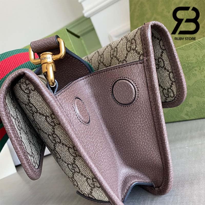 Túi Gucci Neo Vintage Small Messenger Bag Nâu GG Supreme Best Qualit