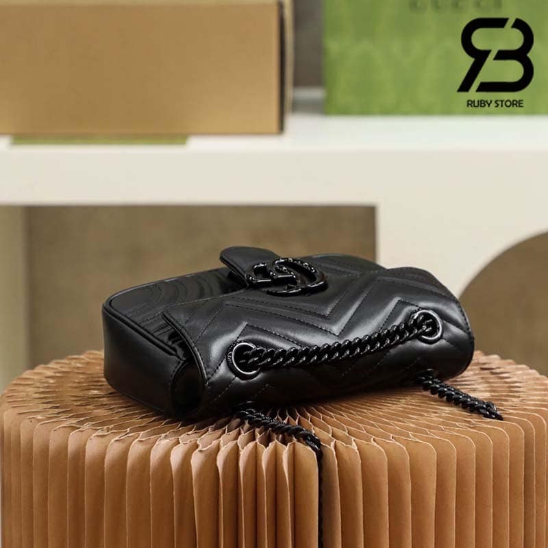 Túi Gucci GG Marmont Mini Shoulder Bag Đen So 22CM Best Quality