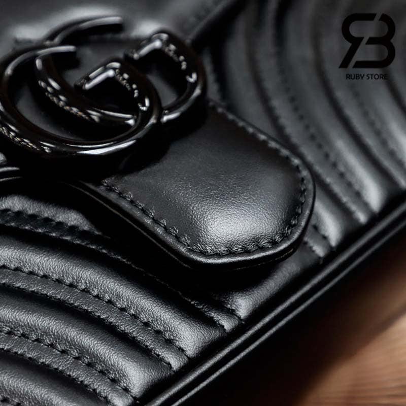 Túi Gucci GG Marmont Mini Shoulder Bag Đen So 22CM Best Quality