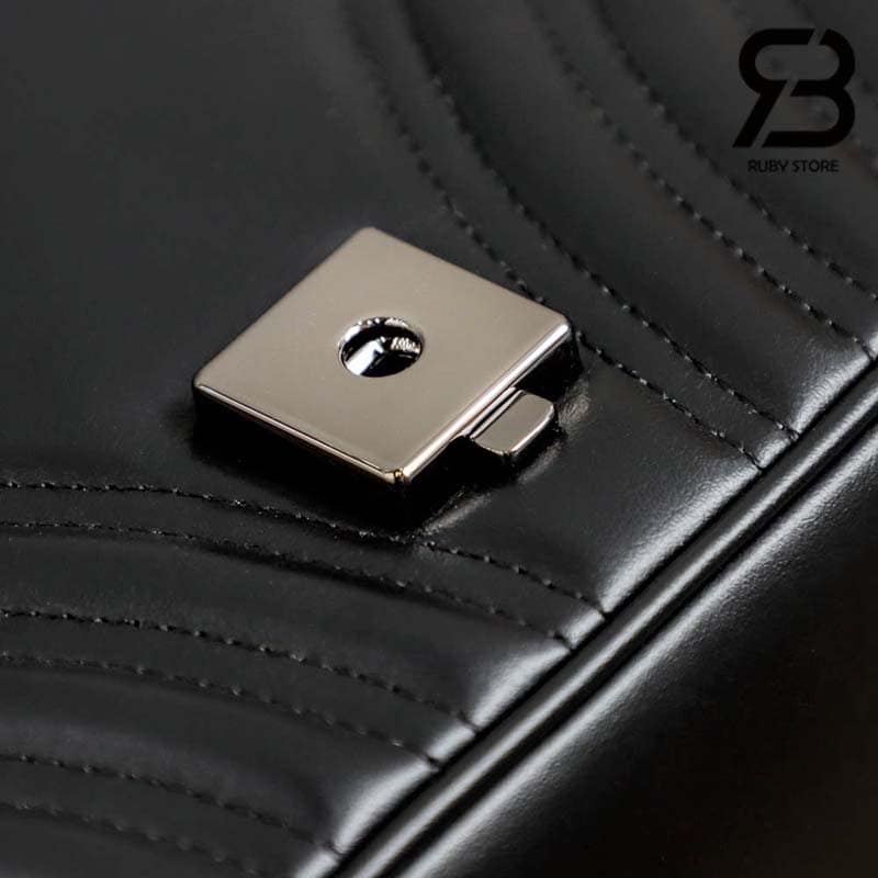 Túi Gucci GG Marmont Small Shoulder Bag Đen So 26CM Best Quality